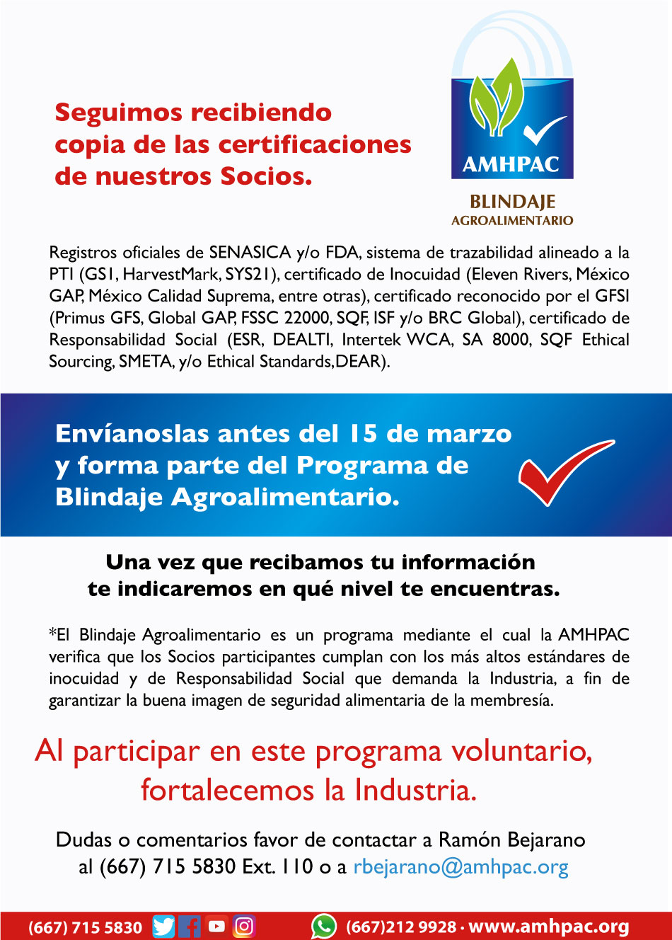 Comunicado Blindaje 6