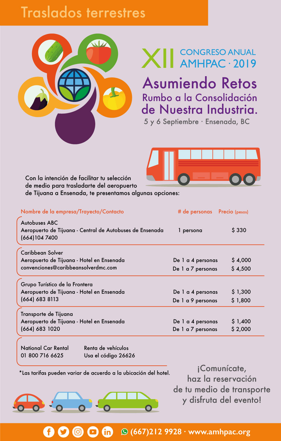 Comunicado Traslados terrestres