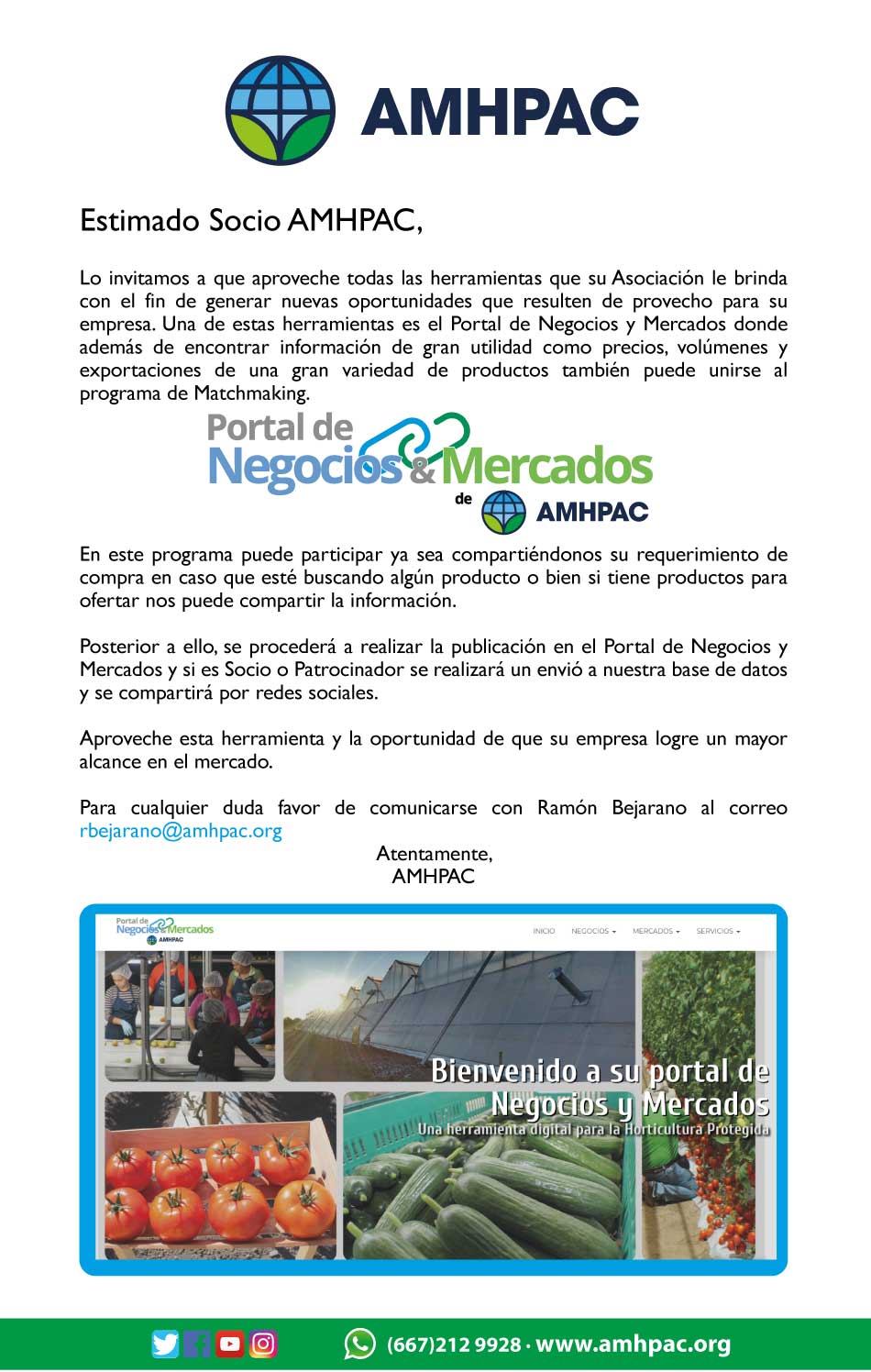 Comunicado portal neg