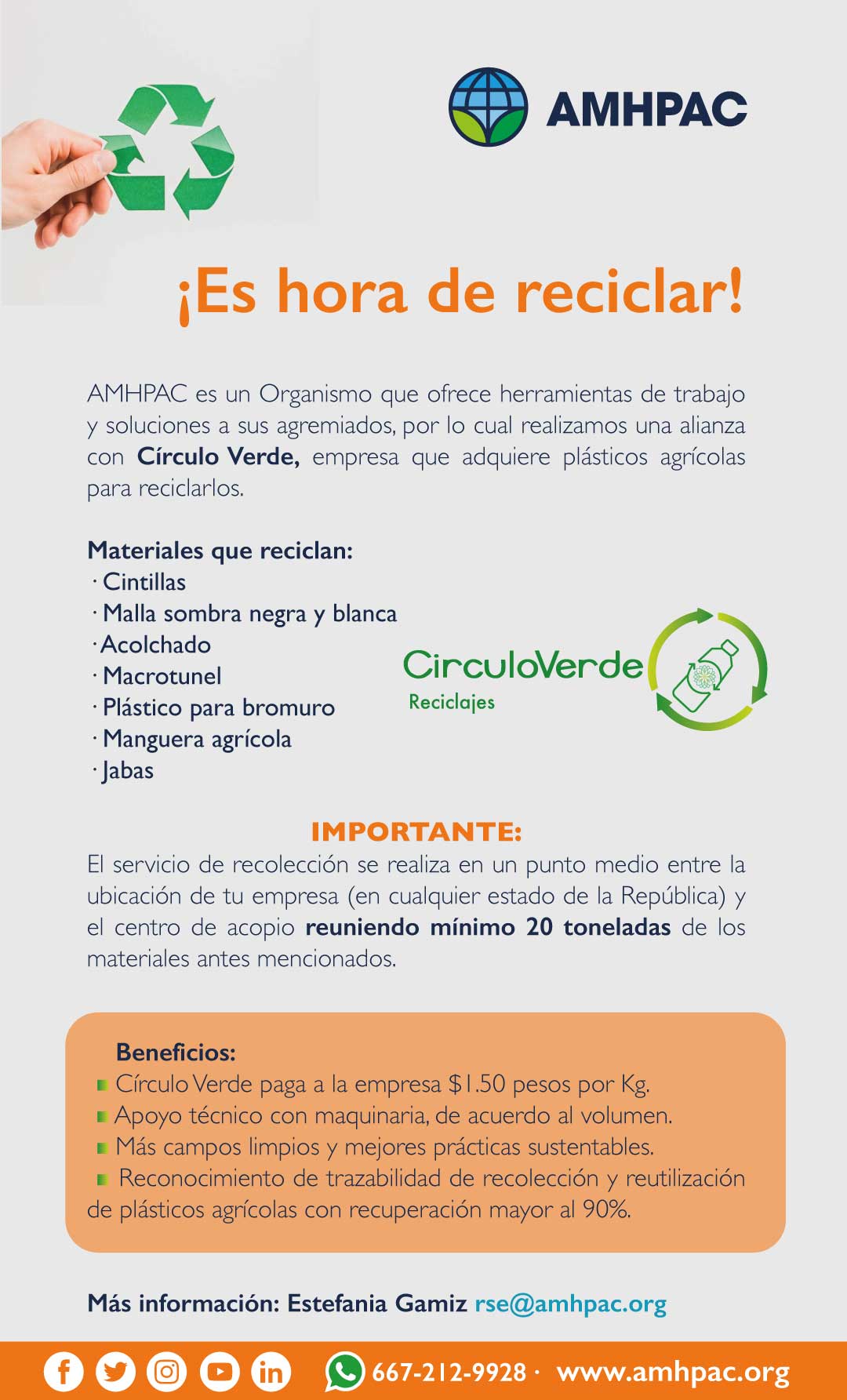 Comunicado hora de reciclar
