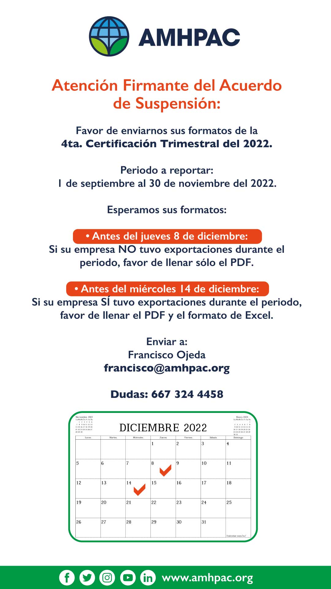 WHATSAPP cuarta certificacion